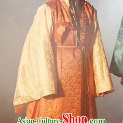 Ancient Korean Young Men Clothing and Hat Complete Set