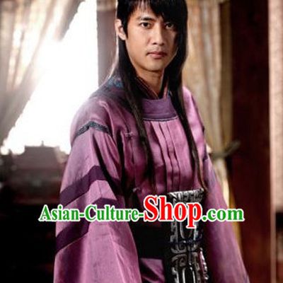 Ancient Korean Imperial Prince Costume and Headpieces Complete Set