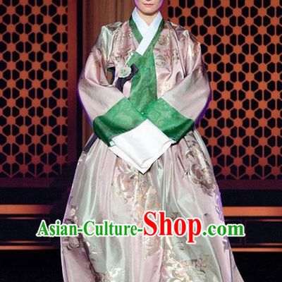 Ancient Korean Imperial Queen Costume and Headpieces Complete Set