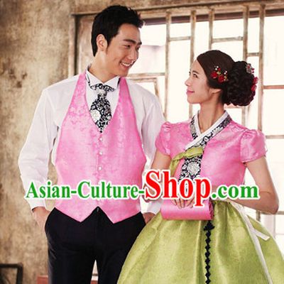 Korean Traditional Hanbok Suit for Husband and Wife