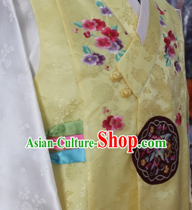 Korean Fashion Hanbok Blouse and Pant Complete Set for Boys