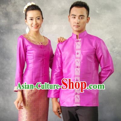 Thai Traditional Clothing and Hair Accessories 2 Sets