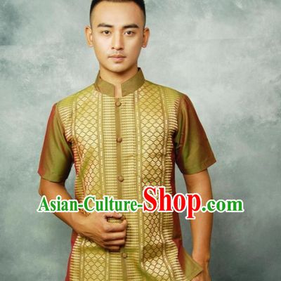 Traditional Thailand Customs Thai Shirt for Men