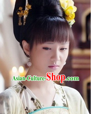 Ancient Chinese Princess Wig Bun and Hair Accessory Ancient Chinese Princess Wig Bun and Hair Accessory
