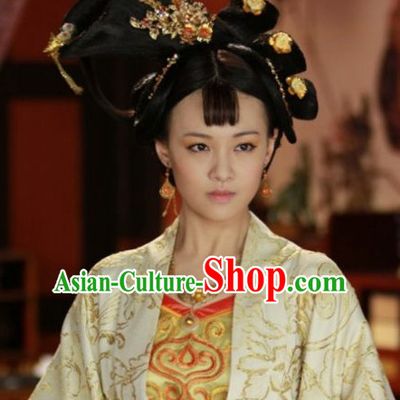 Empress Classic Black Wigs and Hairpins