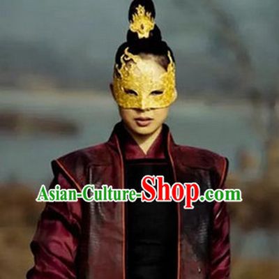 Ancient Mysterious Handmade Gold Masks