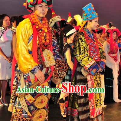 Mongolian Emperor and Empress Clothing 2 Sets