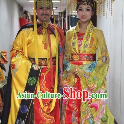 Emperor and Empress Clothing and Headwears 2 Sets