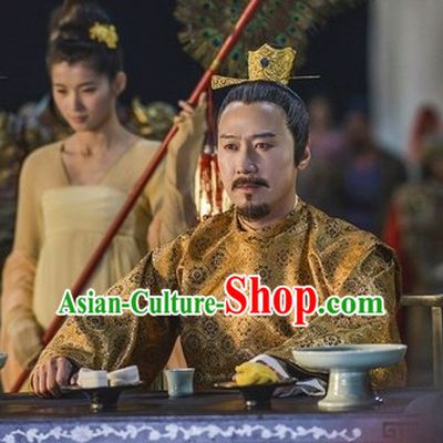 Ancient Tang Dynasty Emperor Crown Helmet Headwear