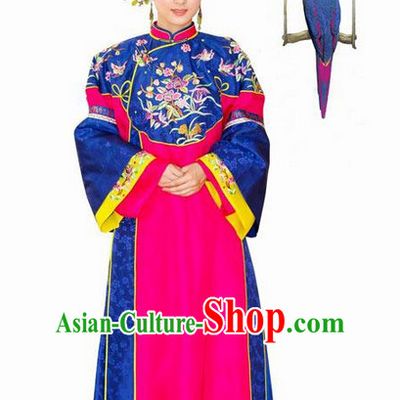 Ancient Chinese Noblewoman Clothing and Hair Jewelry Complete Set