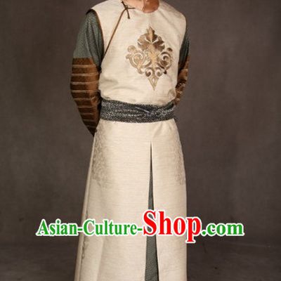 Qing Dynasty Gentleman Long Robe Clothes