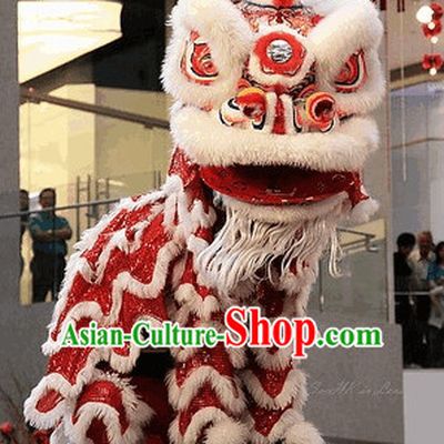 100_ Natural Wool Brand New Southern Lion Dance Costumes Complete Set