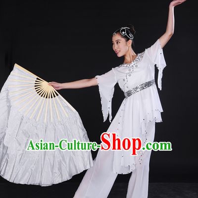 Pure White Classical Dancewear and Hair Decorations for Women.