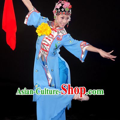 Handkerchief Dance Dresses and Headwear Complete Set for Women
