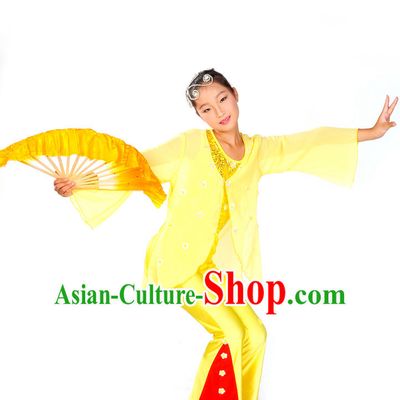 Kids Chinese Fan Dance Costumes