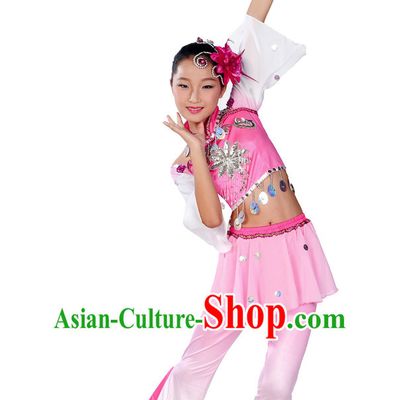 Asian Kids Yangge Dance Suits Solo or Group Dance