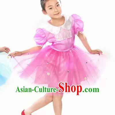Lovely Primary Student Dance Costume and Headpiece for Children