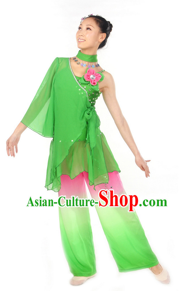 Wide Sleeves Chinese Spring Dancing Costume for Girls Wide Sleeves Chinese Spring Dancing Costume for Girls