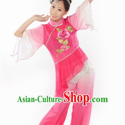 Group Dance Peony Dance Dress and Hair Decorations