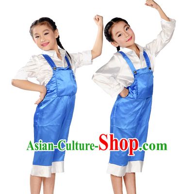Group Dance Worker Uniform Costume for Kids