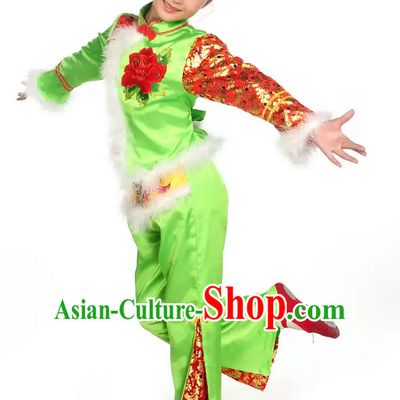 Chinese Spring Festival Dancing Costume for Small Girls.