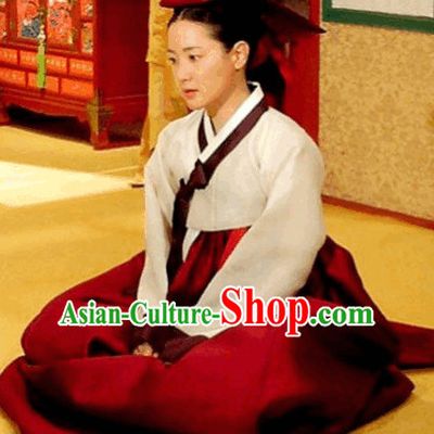 Ancient Korean Palace Service Women Hanbok