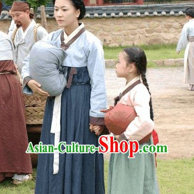 Ancient Korean Civilian Costume for Women and Daughter