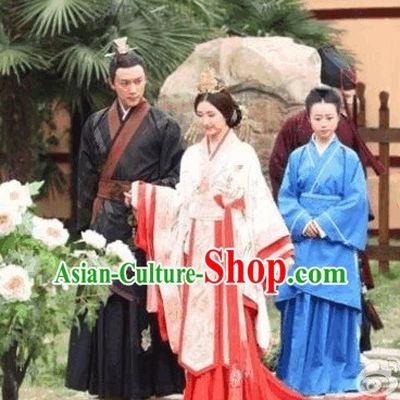 Ancient Chinese Husband Dresses and Coronet