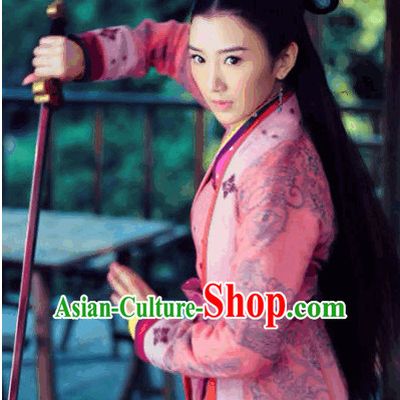 Ancient Asian Swordswoman Costumes