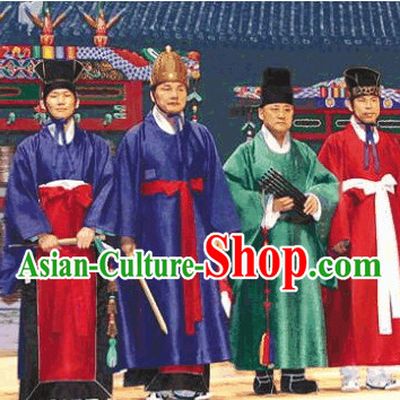 Ancient Korean Palace Musician Costumes 4 Sets