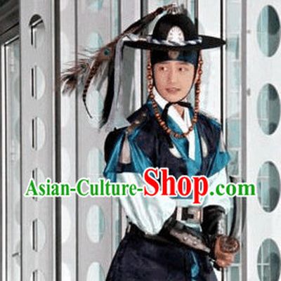 Ancient Korean Feather Hat for Men