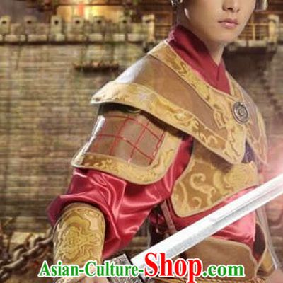 Ancient Asian General Costume and Helmets Outfits for Men