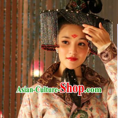 Handmade Chinese Tang Dynasty Princess Style Hat with Veil
