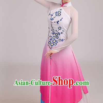 Chinese Classical Dance Costumes Dancing Clothes and Headpieces Complete Set for Woen