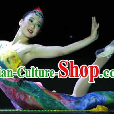 Chinese Competition Gymnastics Leotards Dance Clothes Costume Uniforms for Women