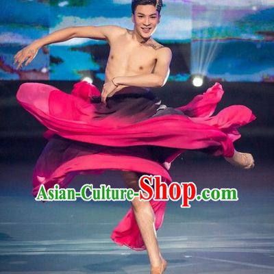 Chinese Competition Dance Clothes Costume Uniforms for Men