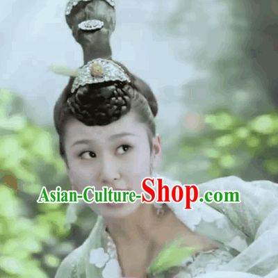 Ancient Chiense Black Fairy Wigs and Hair Accessories