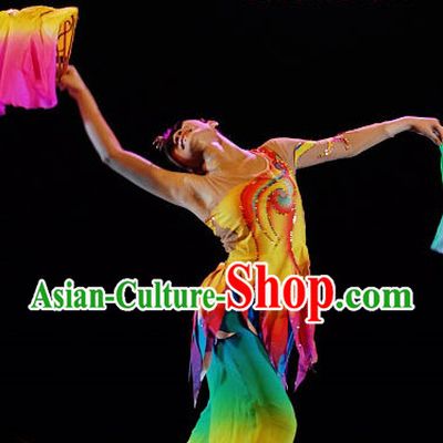 Top Phoneix Fan Dancing Costume for Women
