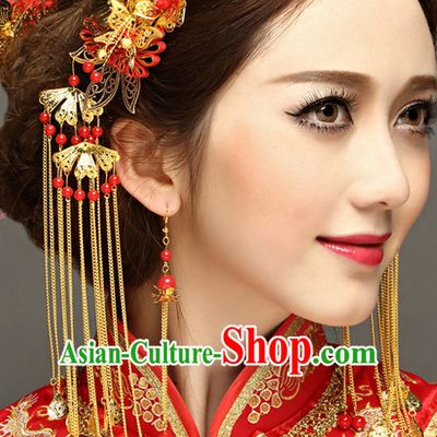 Traditional Chinese Bridal Hair Jewelry
