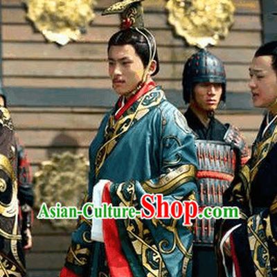 Ancient Imperial Prince Clothing and Hat Complete Set