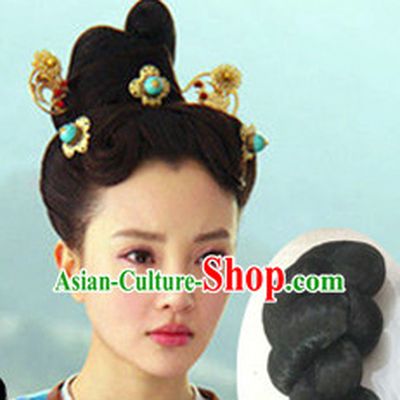 Ancient Chinese Traditional Hair extensions Wigs Fascinators Toupee Hair Pieces for Women