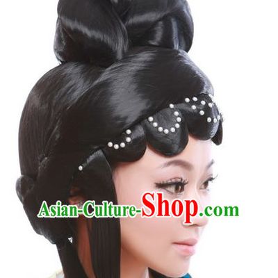 Chinese Opera Hair extensions Wigs Fascinators Toupee Hair Pieces Long Wigs and Accessories for Women