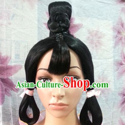 Chinese Ancient Hair extensions Wigs Fascinators Toupee Hair Pieces Long Wigs for Girls
