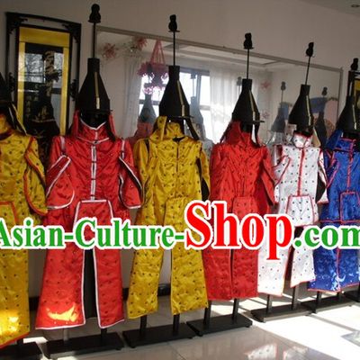 Qing Dynasty General Armor Costume and Helmet.