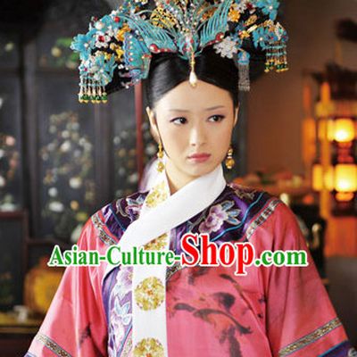 Chinese Qing Classic Palace Empress or Queen Phoenix Head Accessories Set