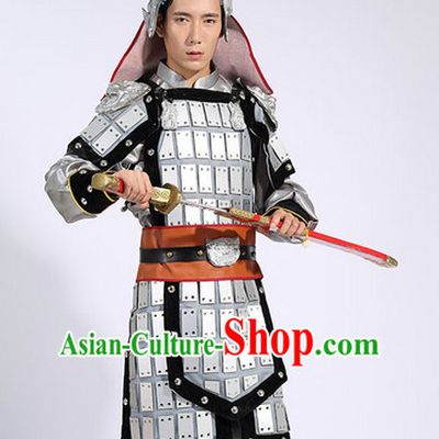 Chinese General Costume and Hat for Men