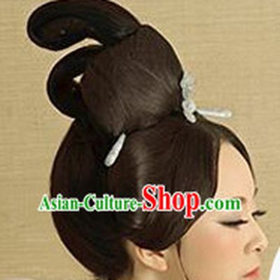 Chinese Ancient Female Black Wigs