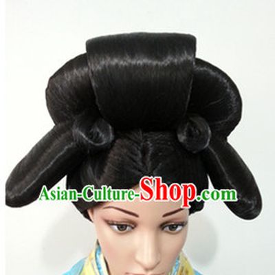 Chinese Classicial Wigs Hair Extensions Lace Front Wig Hair Pieces for Ladies