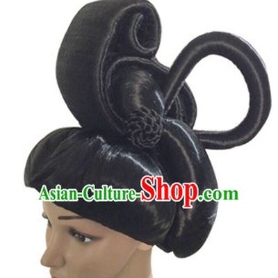 Chinese Classicial Palace Lady Wig Hair Extensions Lace Front Wigs Hair Pieces