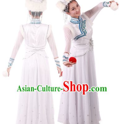 Chinese Mongolian Dance Costume for Competition